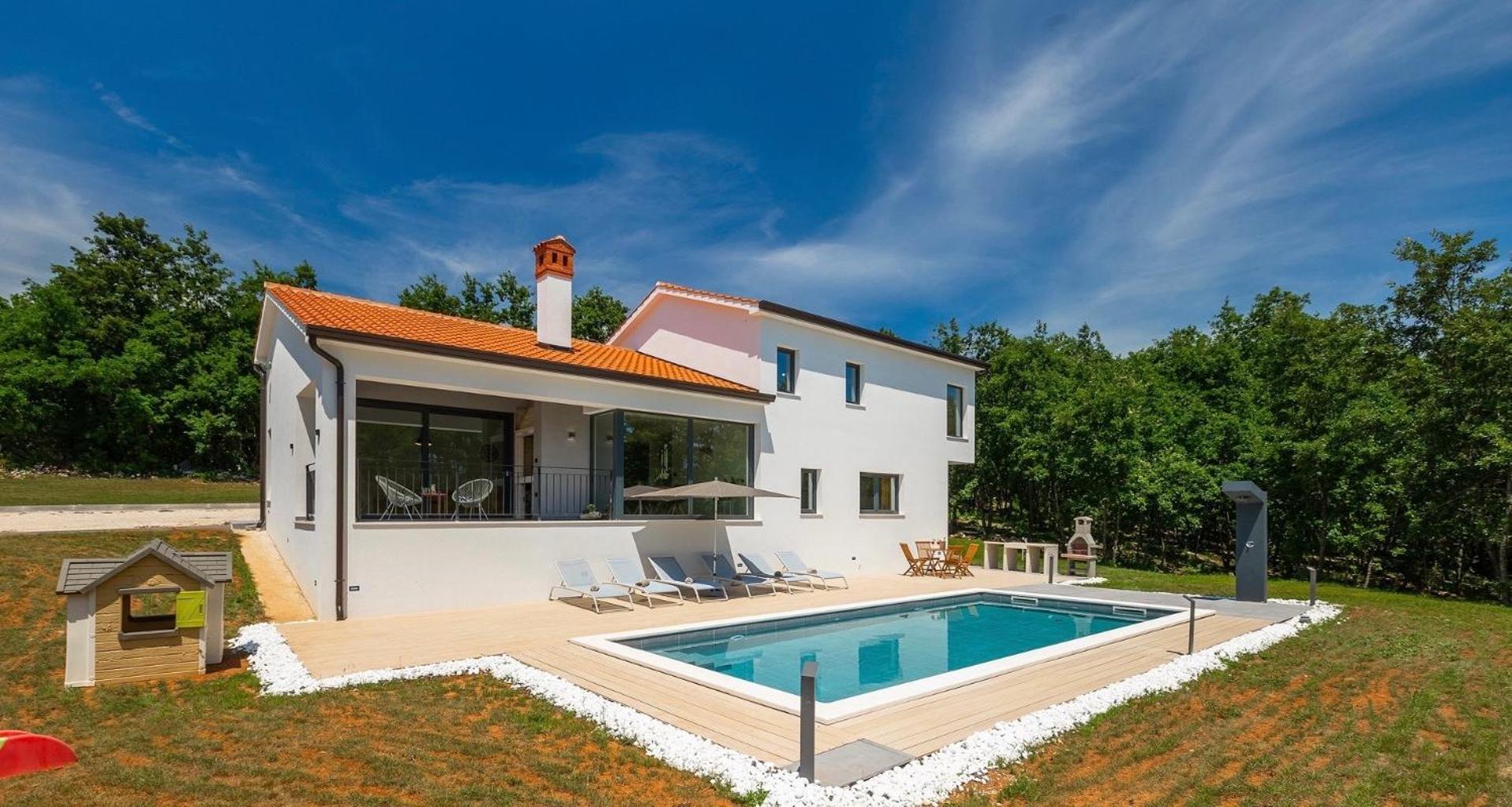 Vila Prisunca Jacuzzi & Swimming Pool Pazin Esterno foto